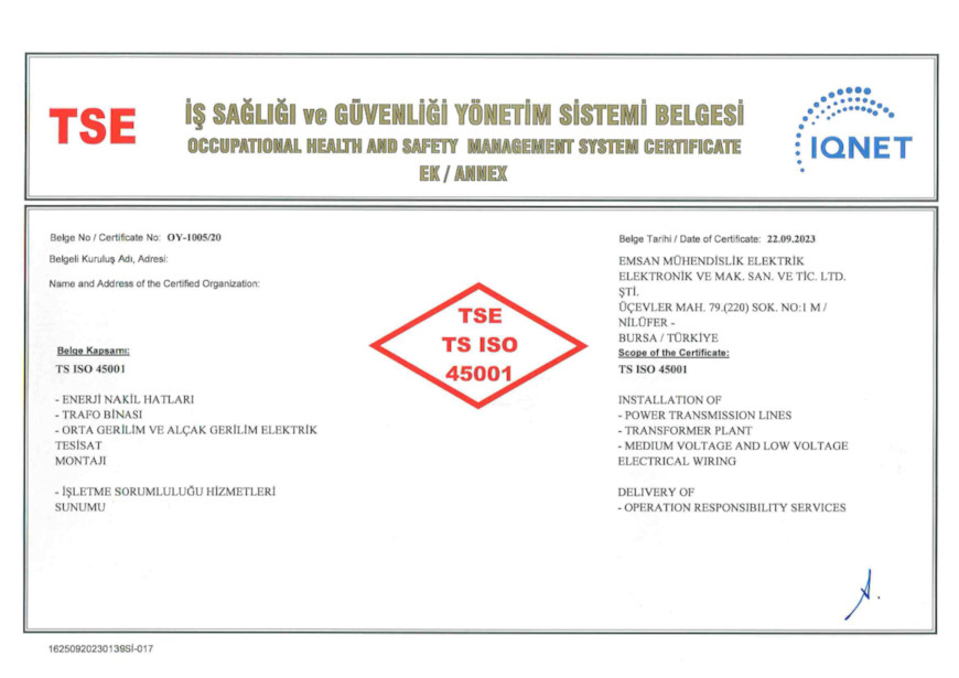 TS EN ISO 45001